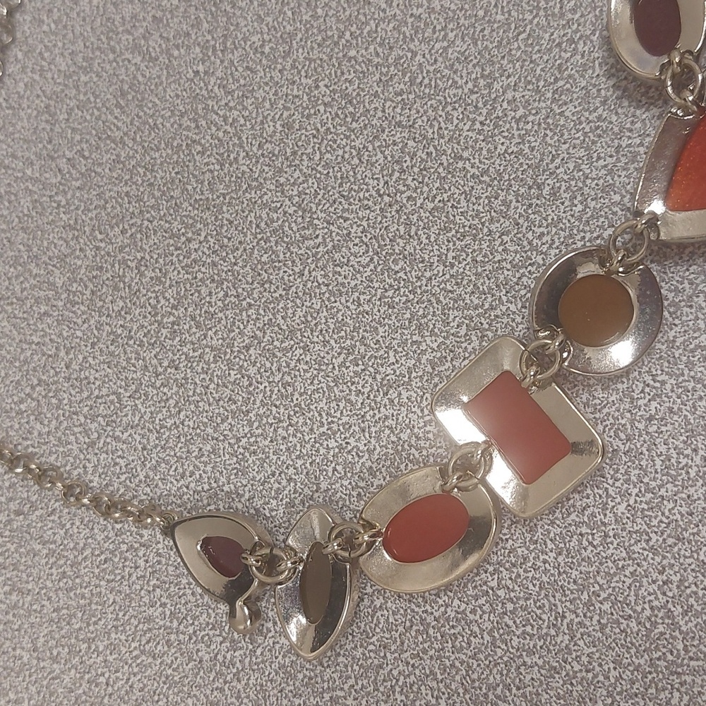 Premier Designs Poppy Multi Color Silvertone Statement Necklace - Picture 12 of 16